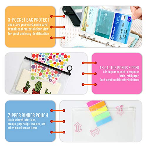 2 Pack A6 Refill Lined Paper Set, 50 Sheet/Pack, 5Color A6 Loose Leaf