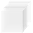 TKOnline 10 PCS Plexiglass Sheets, 12" x 12" x 0.02 Clear PET Sheet Panels, Clear Acrylic Plastic Sheet for Picture Frame, Invitations, Poster Frames Plastic Board