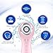 Hangsun Facial Cleansing Brush SC200 Facial Brush Face Brush for Cleansing and Exfoliating Sonic Waterproof Cleansing System with 3 Replacement Heads (Pink)