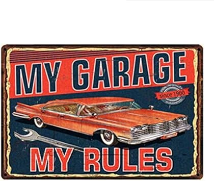 Servicio De Coche Vintage Metal Sign Tin Car Poster Home Decor Bar