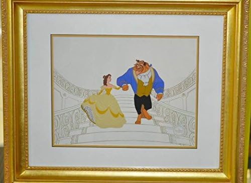 Amazon ディズニー 美女と野獣 限定2500枚セル画 ベル 野獣 アニメ 萌えグッズ 通販