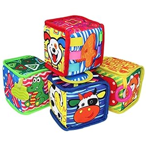 teytoy Soft Baby Blocks, Baby Toys 6 to 12 Months, Montessori Toys for Babies 6-12 Months, Cute & Durable Infant Newborn…