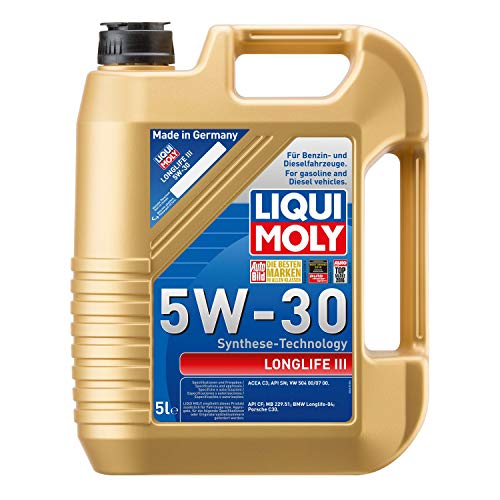 LIQUI MOLY Longlife III 5W-30 | 5 L | Synthesetechnologie Motoröl | Art.-Nr.: 20647