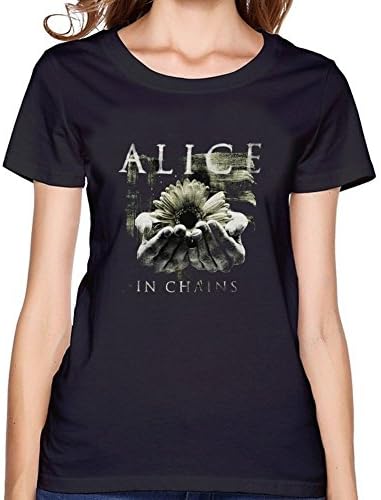 Alice in Chains Daisy Hands Women's Short Sleeve Shirt L Black