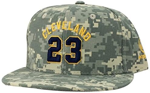 Cleveland Player #23 Woodland Digital Camo Navy Snapback Hat Cap