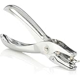 Swingline 1 Hole Punch, 5 Sheet Capacity Hole Puncher, Single Hole Paper Punch, Chrome (74005)
