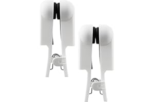 Ear Clip Electrode Double-Sided Rubber White, Universal Compatibility, Ear Clip Accessory, 1 Pair