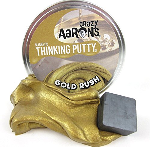 Gold Rush with Magnet Magnetic Crazy Aaron s Thinking Putty Large 4 inch tin 3.2