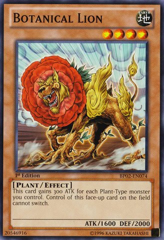 Yu-Gi-Oh! - Botanical Lion (BP02-EN074) - Battle Pack 2: War of the Giants - 1st Edition - Common
