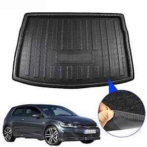 Auto Staart Laars Lade Kofferbak Mat Staart Vloer Tapijt Cargo Modder Kick Pad, Voor Volkswagen Golf 7 GTI R Hatchback…