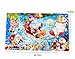 Elloapic 60 piece Jigsaw Puzzle Wooden Hard Paper Cartoon DIY Puzzle Toys Brain Teaser Educational Brain Train Toy Creative Handmade Play Set For Children Christmas Santa Claus and Deer