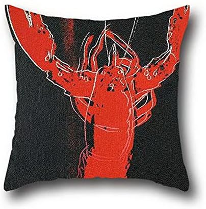 Goling Bbay Oil Painting Art Sea Lobster World Soft Home Decorative Floor Throw Pillow Case Cover ( 18*18 )