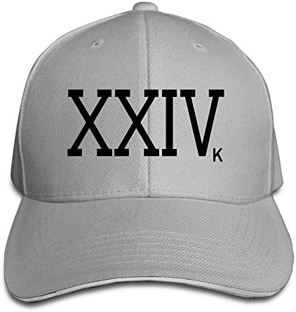 Bruno Mars 24k Magic XXIVk Logo Peaked Hat Baseball Cap