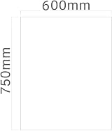 SIA SP60BL Toughened Glass Splashback 60x75 cm Black for Kitchens view 2