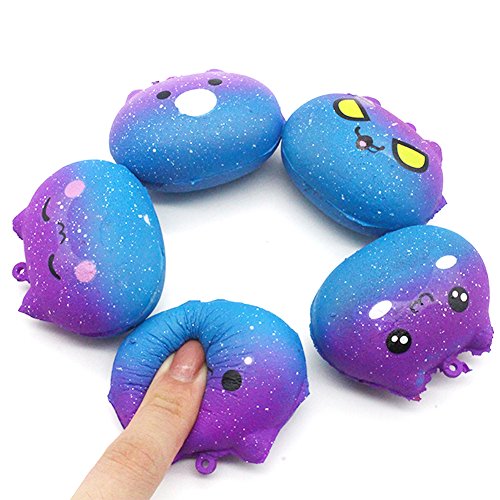 Hot Sale!! Squishy Toy, ZOMUSAR Squishies Galaxy Kitty Slow Rising Cartoon Cream Scented Stress Relief Toys (AS Show)