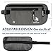 VENTURE 4TH Slim Minimalist Design RFID Money Belt with RFID Blocking Sleeves, for Men and Women – Ideal for Keeping Your Cash, Credit Card, Passport, Phone Secure When Traveling - Gray
