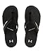 Under Armour Men's Micro G EV Thong, Black (004)/Metallic Silver, 11