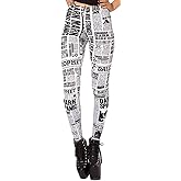 Sister Amy Women's Digital Skull Printted Ankle Elastic Tights Legging