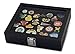 Pin Collector's Compact Display Case by Hobbymaster -- for Disney, Hard Rock, Olympic, Political Campaign & Other Collectible pins, Holds 20-50 pins