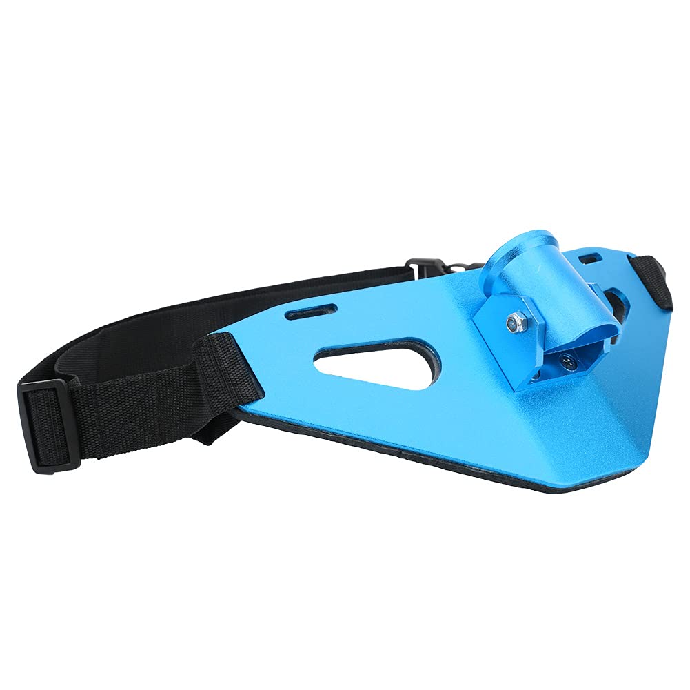 Waist Fishing Belt Adjustable Stand Up Fishing Fighting Belt Aluminium Alloy Gimbal Padded Fish Rod Holder(blue)