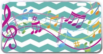 Music License Plate with Cheap Sale-11.8" X 6.1" inches-Silver Trim