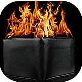 KKTech Magic Flaming Fire Wallet Magician Stage Street Inconceivable Show Prop-New Design