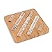 Bamboo Trivet Hot Pad for Pots, Kettles, Dishes, Tea & Coffee Cups; Protect counters, tabletops & Kitchen Surfaces, Wine Enthusiast DIY Cork Board