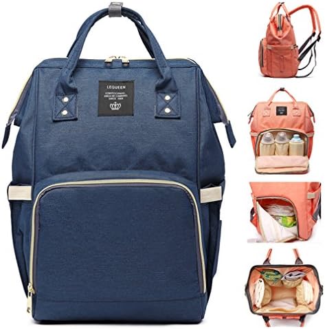 Diaper Bag Waterproof Travel Backpack Multi-Function Light Weight Large Capacity Nappy Bags for Baby Care Easy To Use Stylish And Durable  (Navy blue)