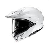 HJC i80 Solid Motorcycle Helmet with HJ-44 Pinlock Shield, Dot Approved (White, -Large)