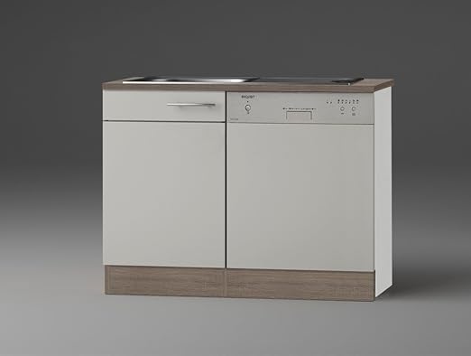 idealShopping Spülenschrank-Set mit Arbeitsplatte SPGSSET-9 in sahara