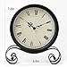 Classic Retro Clock, Vintage Iron Desk Clock Decorative Kitchen Table Clock European Style Vintage Silent Desk Table Clock Non Ticking Quartz Movement Battery Operated, Easy to Read (Classic)