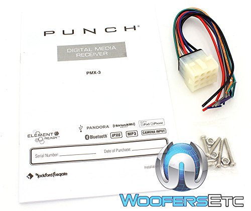 Rockford PMX-3 Punch Marine/Motorsport Compact Digital Media Receiver w/ 2.7" Display
