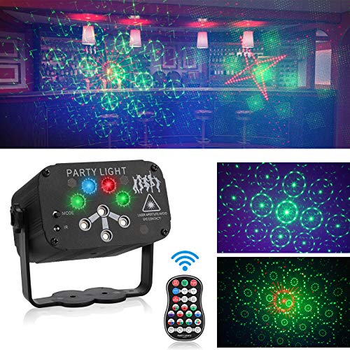 Party Lights Disco Ball, 18 Remote Control Projection Led Patterns, Dj