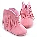 ESTAMICO Baby Girls Cowboy Tassel Boots Pink US 0-6 Months