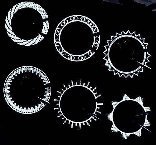 QANGEL Waterproof Bike Cycling Tyre Wheel Valve Cap Bicycle Light Lamp Led Flash Tire Valve Stem Lights 15 Changes 2-Pack for 2 Tires (White)
