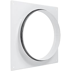 White Duct Connector Flange - 10 Inch Ducting
