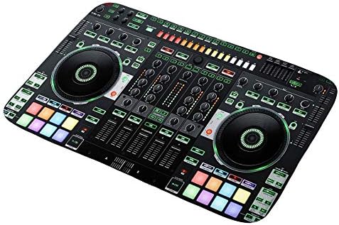 Asamour Modern DJ Controller Bath Mat Popular Music Producer Short Plush Material Doormat, Non-Slip Bath Rugs for Bathroom/Kitchen, Size 17.5’’x29.5’’