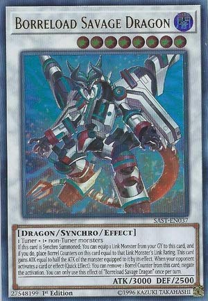 Yu-Gi-Oh! - Borreload Savage Dragon - SAST-EN037 - Savage Strike - First Edition - Ultra Rare