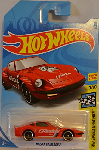Red Nissan Fair Lady Z Hot Wheels HW Speed Graphics Series 1:64 Scale Collectable Die Cast Model Car #9/10