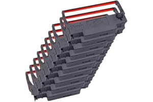 Ink Ribbon Compatible with ERC30 ERC34 ERC38 Compatible with TM-U220PD U230 U210A TM-U370 U300C M188B M188D(10 pcs Black and 