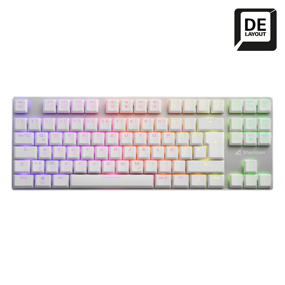 Clavier Mécanique Sharkoon Purewriter TKL - Low Profile - Switchs Bleus - QWERTZ