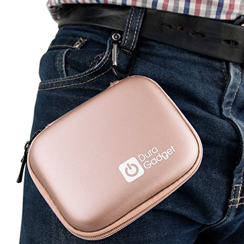 DURAGADGET Rose Gold Hard EVA Shell Case with Carabiner Clip & Twin Zips - Compatible with Fkant Fingertip Pulse Oximeter - Thumbnail 6