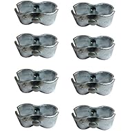 Chain Link Fence Panel Clamps ~ Kennel Clamps: (8 Set) for 1-3/8