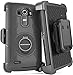 LG G4 Case, BENTOBEN Hybrid Dual Layer Combo Armor Heavy Duty Rugged Protective Case with Built-in Rotating Kickstand Swivel Belt Clip Holster for LG G4,Black