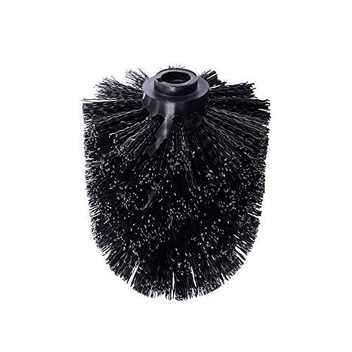 REFURBISHHOUSE A Pack of 5 Spare Toilet Brush Heads Can Be Replaced with Black Compatible Cartridges Black Brush Head Handle Stainless Steel Toilet Brush Replacement Toilet Brush Toilet Brush
