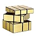 YKL WORLD Golden Mirror Cube 3x3x3 Speed Magic Puzzles, ABS Ultra-smooth Master Speed Twist Cube,Brain Teaser Toys & Christmas Birthday Gifts