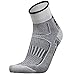 Pure Athlete Running Socks Quarter Length - Lightweight, Thin, Moisture Wicking - Anti-Blister Athletic Sock (Black, Large)