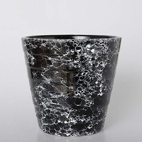 Faturt Simulated Marble Ceramics Flower Pot Living Room Decoration Green Plant Plant Pot Bonsai Plant Pot Ornaments Ceramic Simple Flower Pot Indoor Succulent Plant Pot Decorative