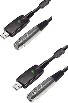 Amazon Com Aihiko Usb Microphone Cable 2 Pack 10ft Usb Male To Xlr Female Mic Link Converter Cable Studio Audio Cable Connector Cords Adapter For Microphones Or Recording Industrial Scientific