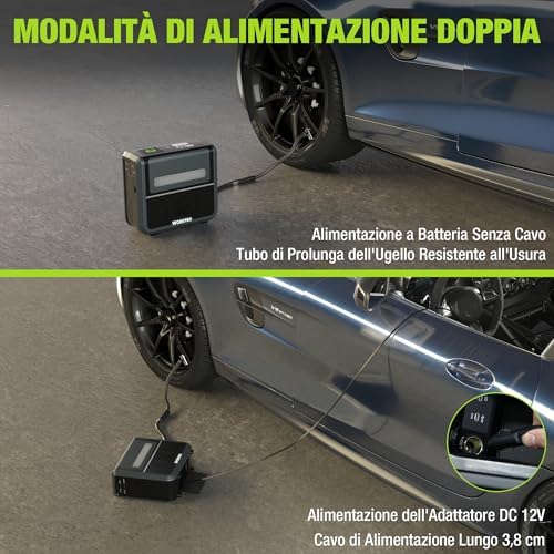 Compressore Aria Portatile 3-in-1
